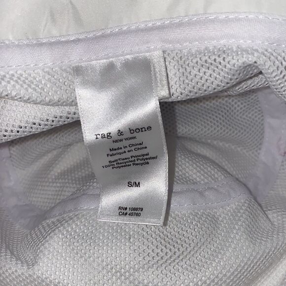 RAG & BONE NWT Addison White Bucket Hat - Size S/M - Picture 4 of 6